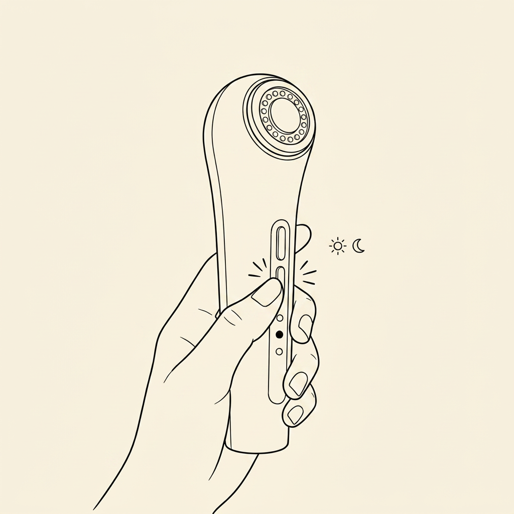 Choose your light. step 03 of using The Aura